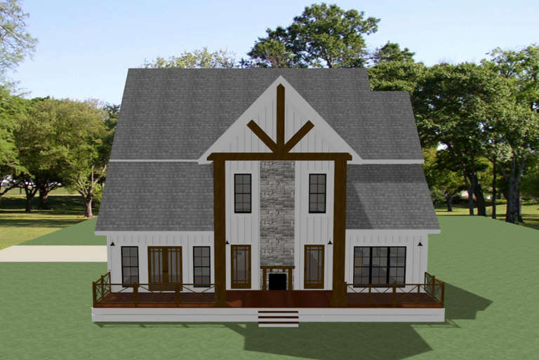 Modern Farmhouse House Plan #6849-00083 Elevation Photo