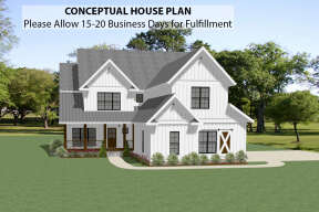 Modern Farmhouse House Plan #6849-00083 Elevation Photo