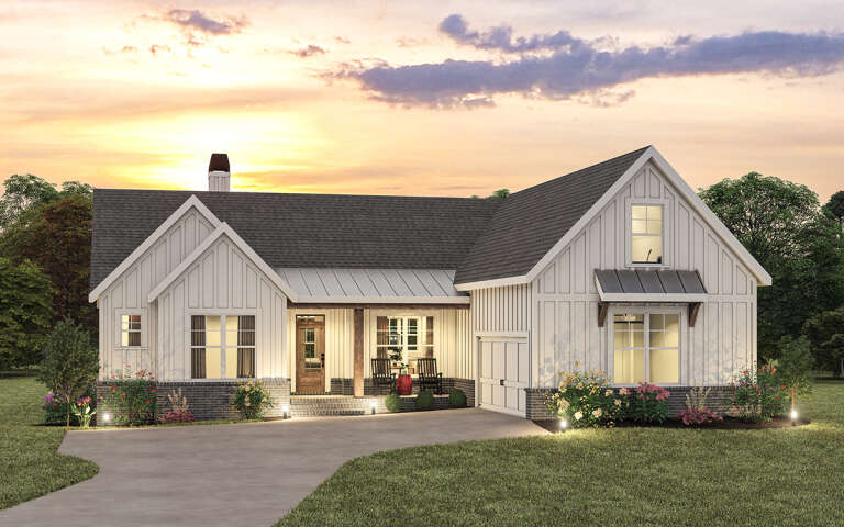 Modern Farmhouse House Plan #009-00275 Elevation Photo