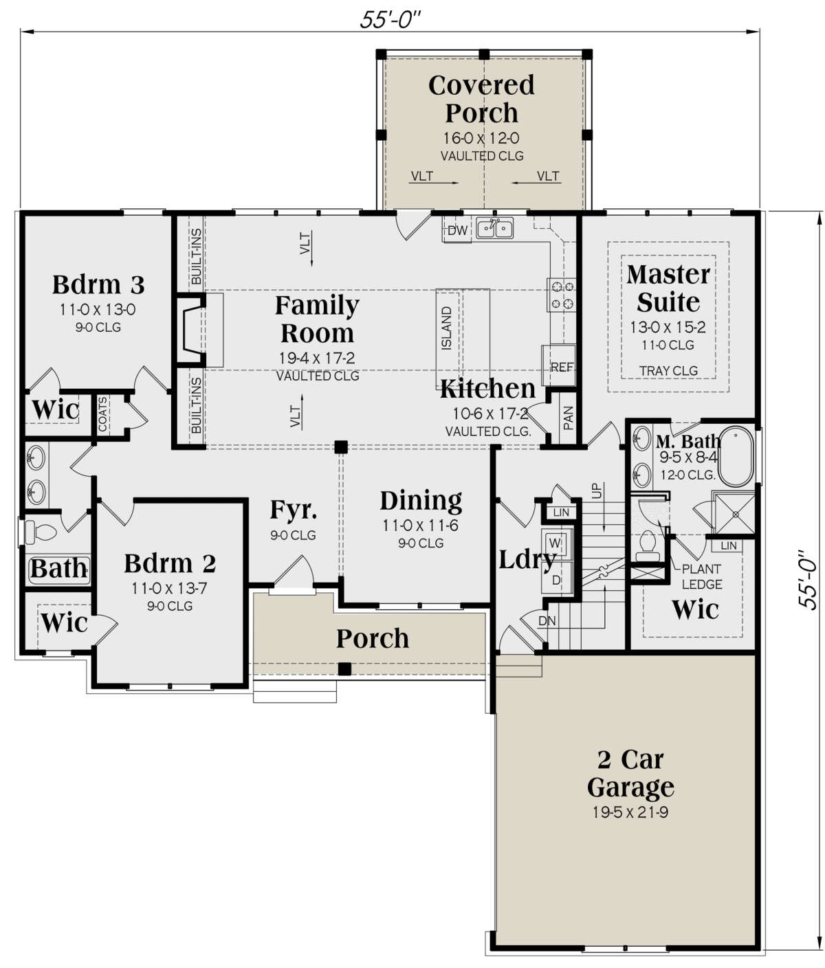 Main Floor for House Plan #009-00275