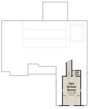 Optional Bonus Room for House Plan #009-00275