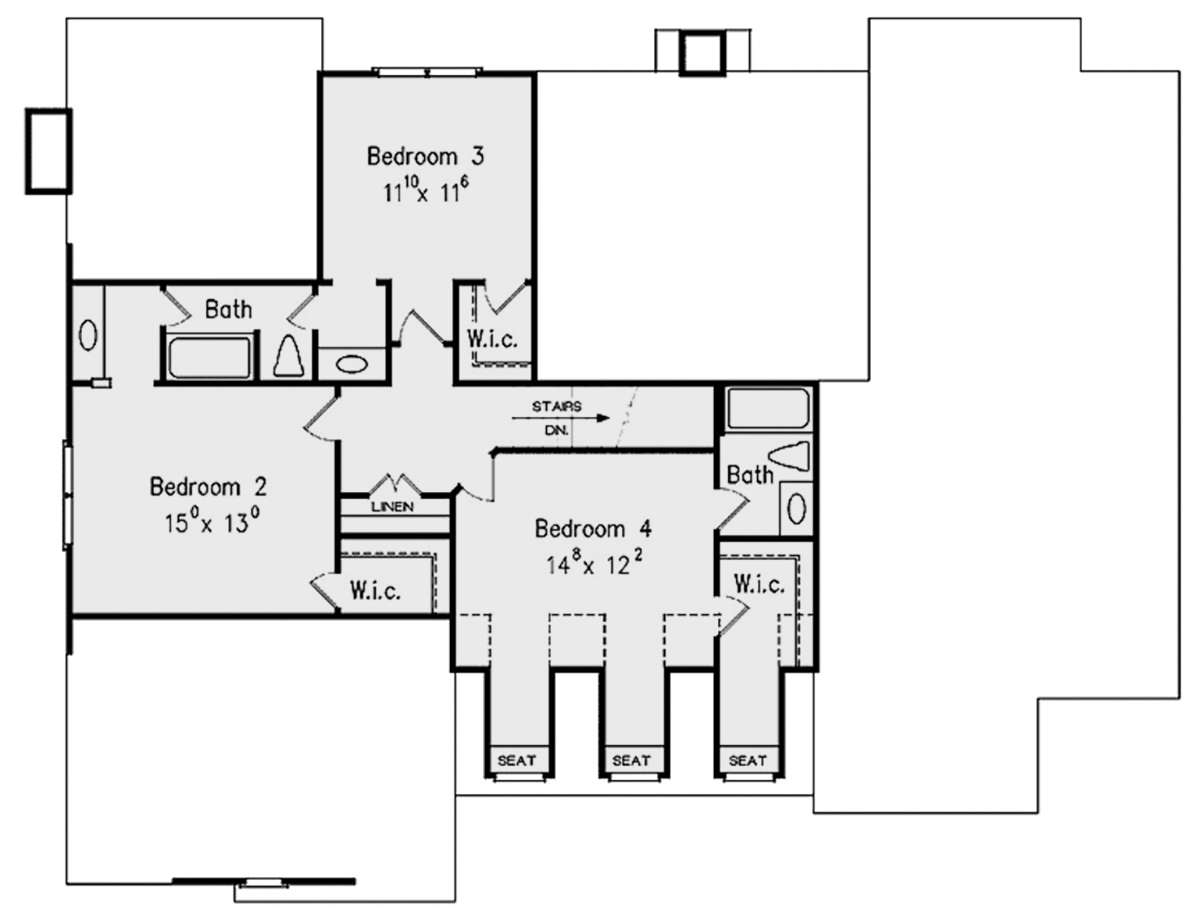 Second Floor for House Plan #8594-00320