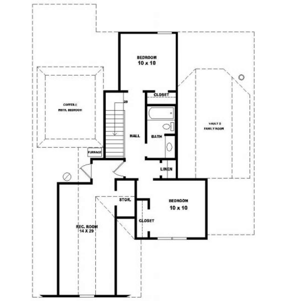 Second Floor for House Plan #053-00188