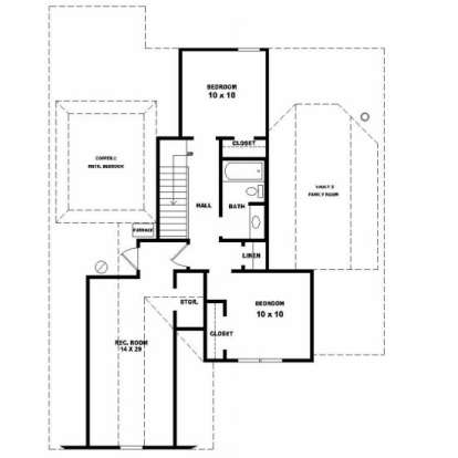 Second Floor for House Plan #053-00188