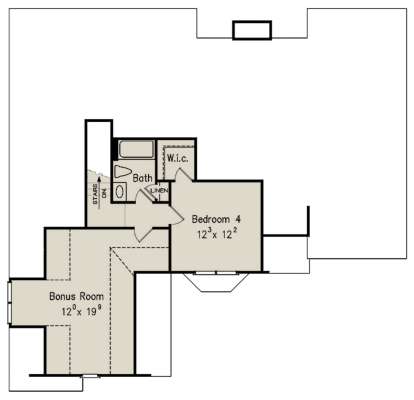 Optional Second Floor for House Plan #8594-00322