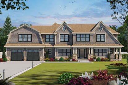 4 Bed, 4 Bath, 4352 Square Foot House Plan - #402-01578