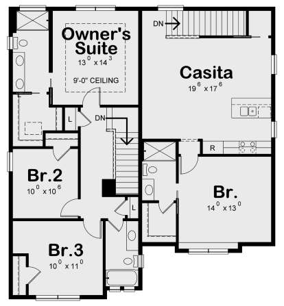 Second Floor for House Plan #402-01580