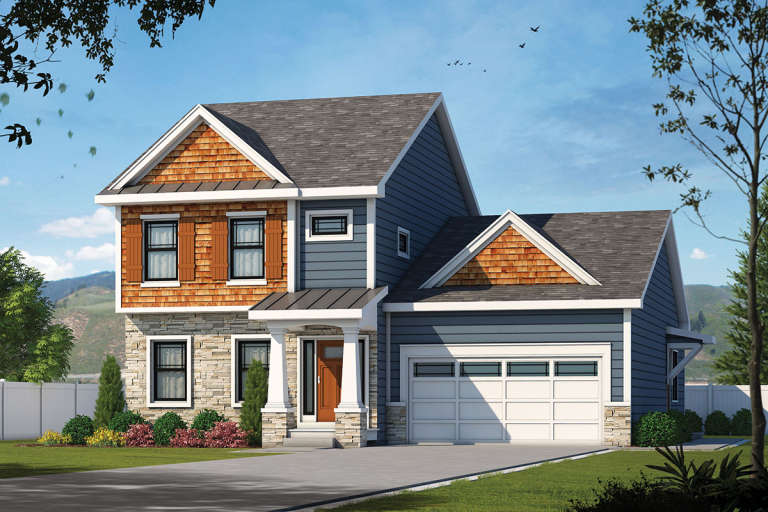Craftsman House Plan #402-01581 Elevation Photo