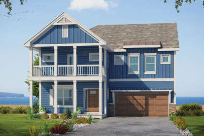 4 Bed, 3 Bath, 2597 Square Foot House Plan - #402-01582