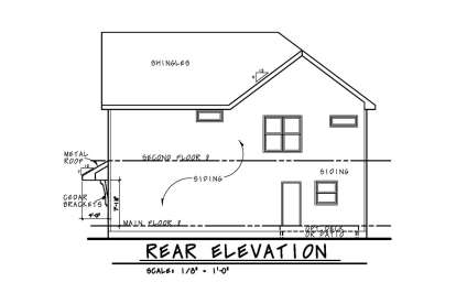 Coastal House Plan #402-01582 Elevation Photo