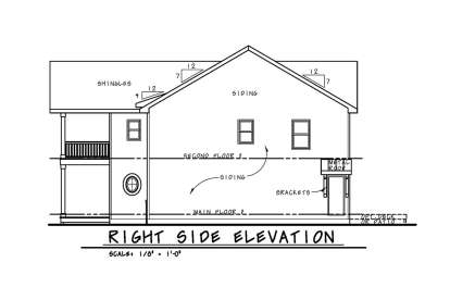 Coastal House Plan #402-01582 Elevation Photo