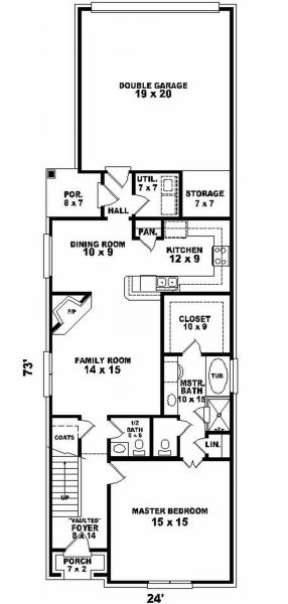 First Floor for House Plan #053-00189
