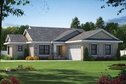 Craftsman House Plan #402-01585 Elevation Photo