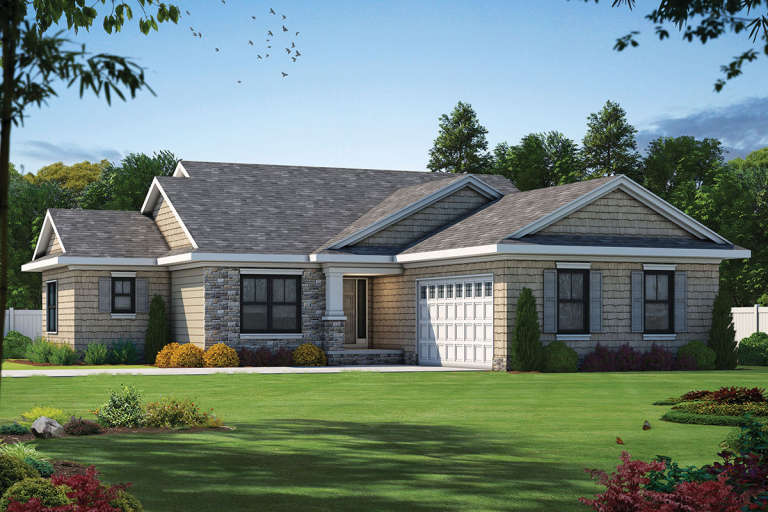 Craftsman House Plan #402-01585 Elevation Photo