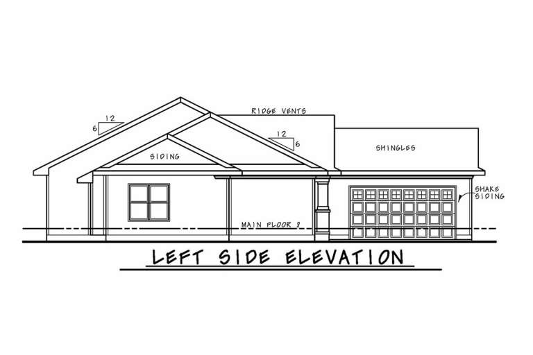 Craftsman House Plan #402-01585 Elevation Photo
