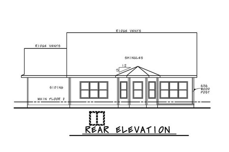 Ranch House Plan #402-01588 Elevation Photo