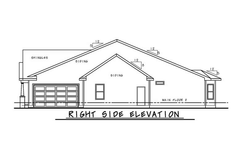 Ranch House Plan #402-01588 Elevation Photo