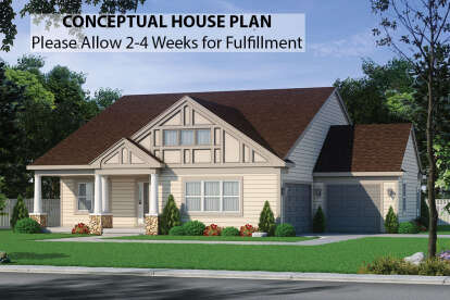 2 Bed, 2 Bath, 1906 Square Foot House Plan - #402-01588