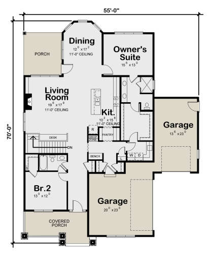 House Plan House Plan #23533 Drawing 1