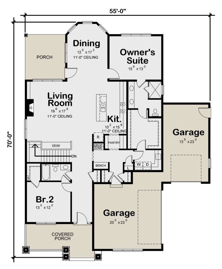 House Plan House Plan #23533 Drawing 1