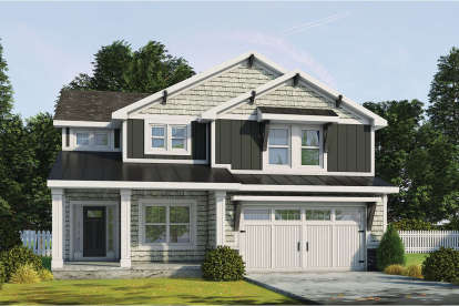 Craftsman House Plan #402-01589 Elevation Photo