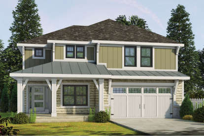 Craftsman House Plan #402-01590 Elevation Photo