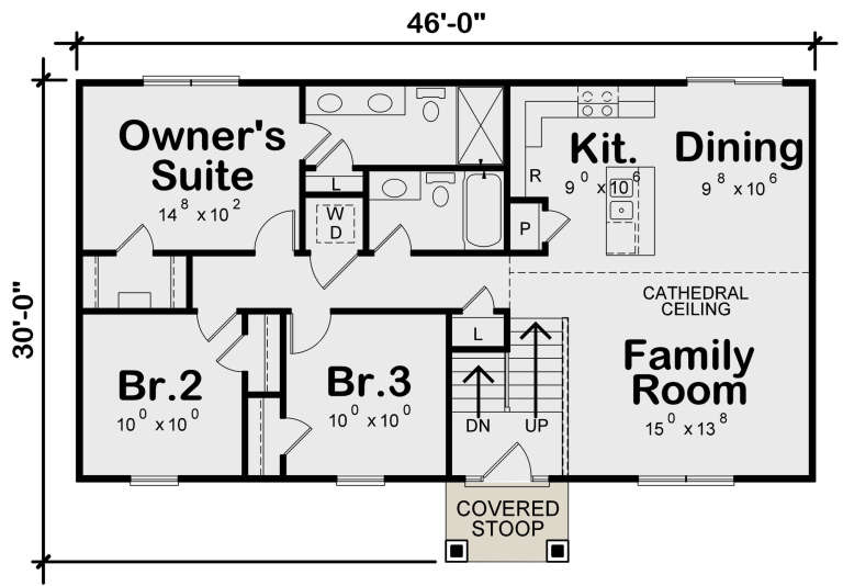 House Plan House Plan #23537 Drawing 1