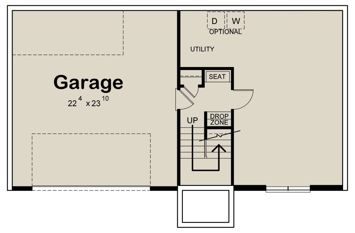 Garage/Basement for House Plan #402-01592