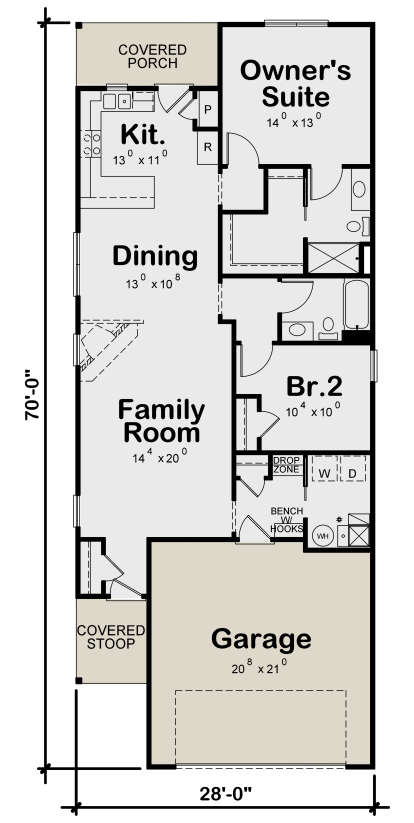 Main Floor for House Plan #402-01593