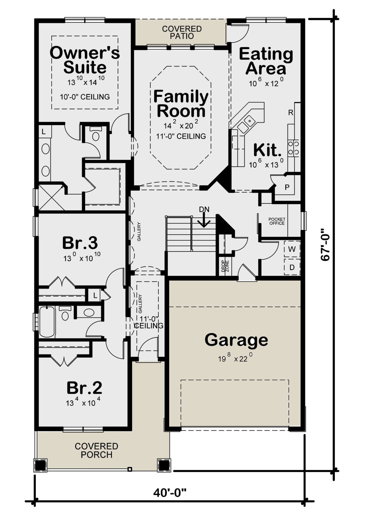 Main Floor for House Plan #402-01595