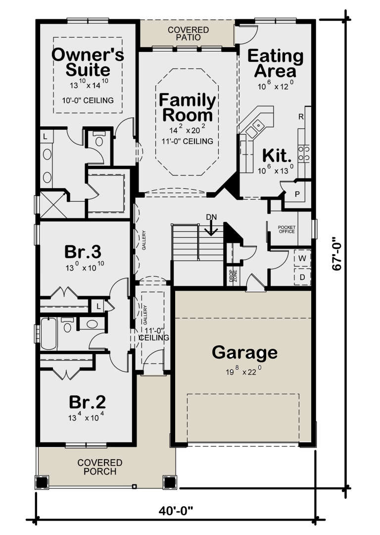 House Plan House Plan #23540 Drawing 1