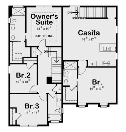 Second Floor for House Plan #402-01596