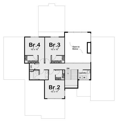 Second Floor for House Plan #963-00336