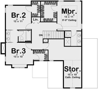 Second Floor for House Plan #963-00337