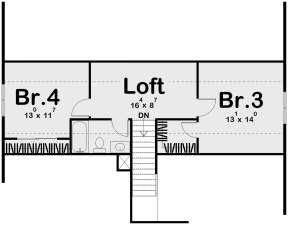 Second Floor for House Plan #963-00338