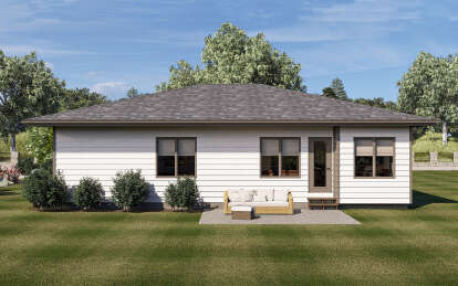 Prairie House Plan #963-00340 Elevation Photo