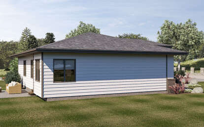 Prairie House Plan #963-00340 Elevation Photo