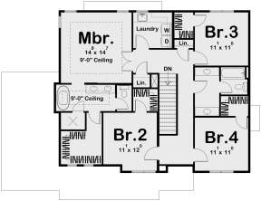 Second Floor for House Plan #963-00341