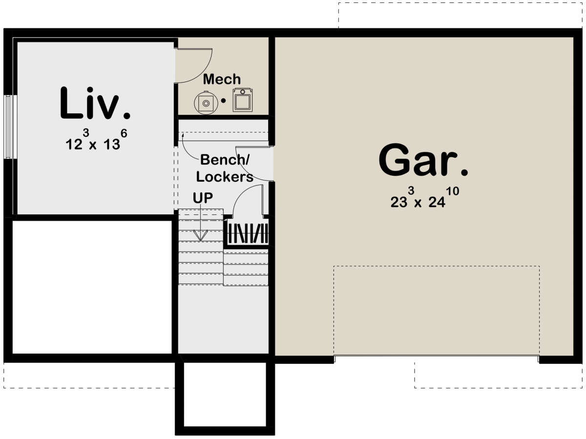 Basement for House Plan #963-00346