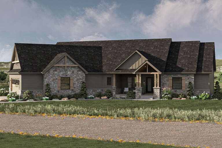 House Plan House Plan #23554 Front Elevation 
