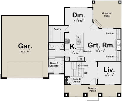 House Plan House Plan #23555 Drawing 1