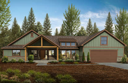 Northwest House Plan #7306-00001 Elevation Photo