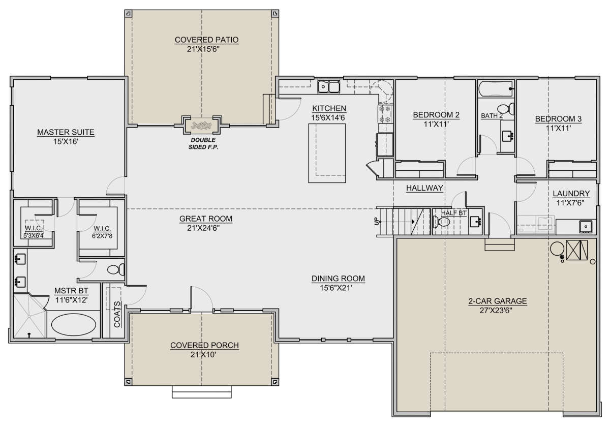 Main Floor for House Plan #7306-00001