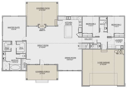 Main Floor for House Plan #7306-00001