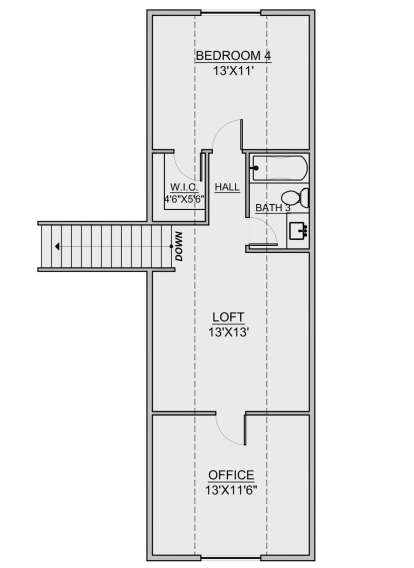 Second Floor for House Plan #7306-00001