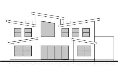 Contemporary House Plan #7306-00002 Elevation Photo