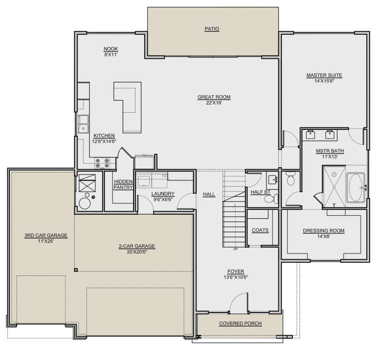 House Plan House Plan #23557 Drawing 1