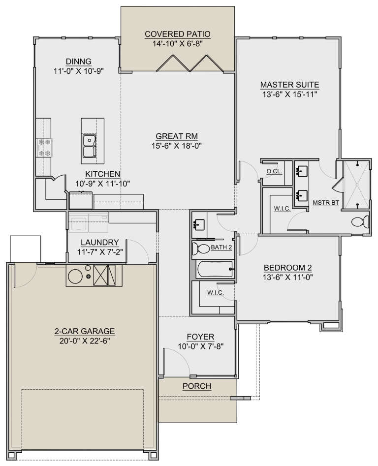 House Plan House Plan #23558 Drawing 1