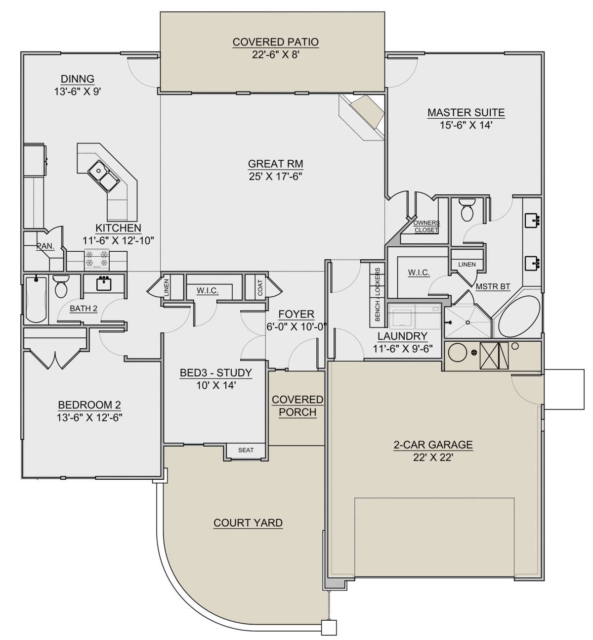 Main Floor for House Plan #7306-00004