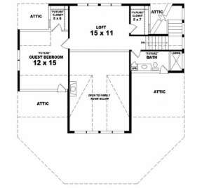 Second Floor for House Plan #053-00192